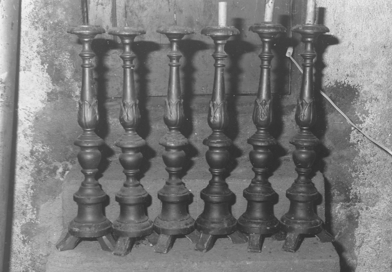 candeliere, serie - bottega Italia centrale (sec. XIX)