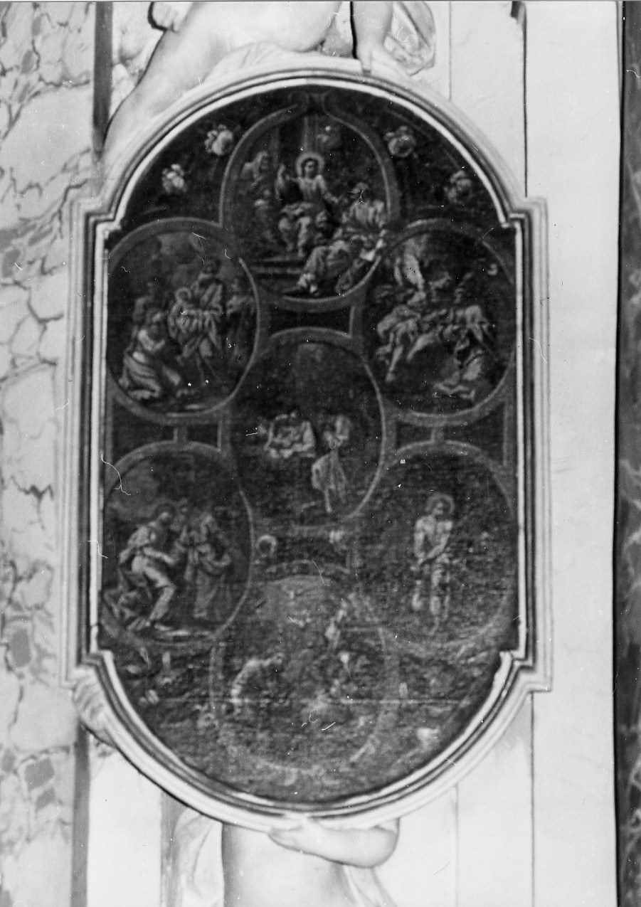 misteri del rosario (dipinto, opera isolata) di Bugni Pietro (attribuito) (sec. XVIII)