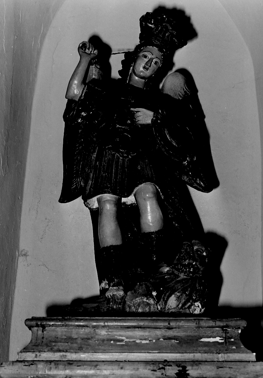 San Michele Arcangelo, San Michele Arcangelo (statua, opera isolata) - bottega Italia centrale (sec. XVIII)
