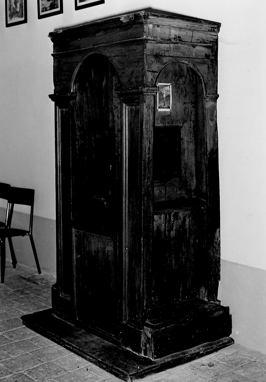confessionale, opera isolata - bottega Italia centrale (sec. XIX)