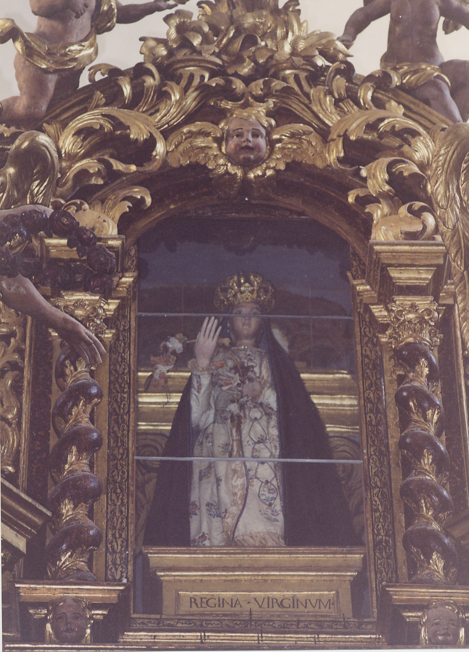 Madonna del Suffragio, Madonna che intercede per le anime del purgatorio (statua, opera isolata) - bottega abruzzese (sec. XVII)