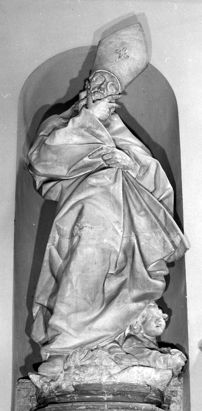 Sant'Agostino, Sant'Agostino (scultura, opera isolata) di Cornacchini Agostino (attribuito) (sec. XVIII)