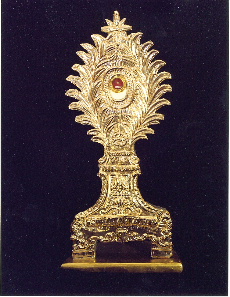 reliquiario - ambito Italia centrale (prima metà sec. XIX)