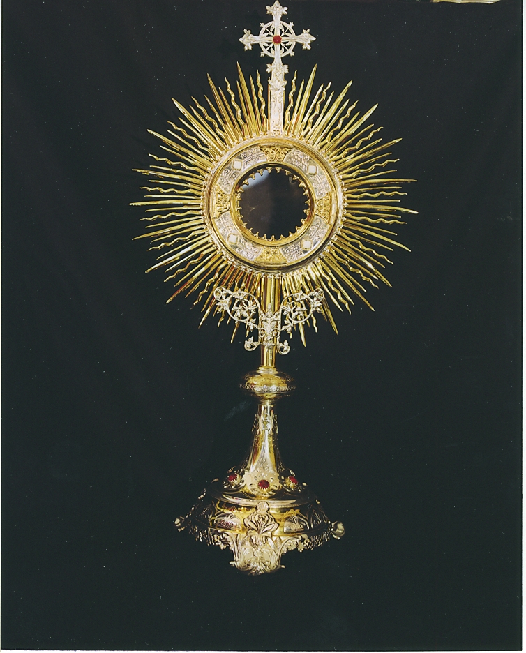 ostensorio - a raggiera - ambito Italia centrale (sec. XX)