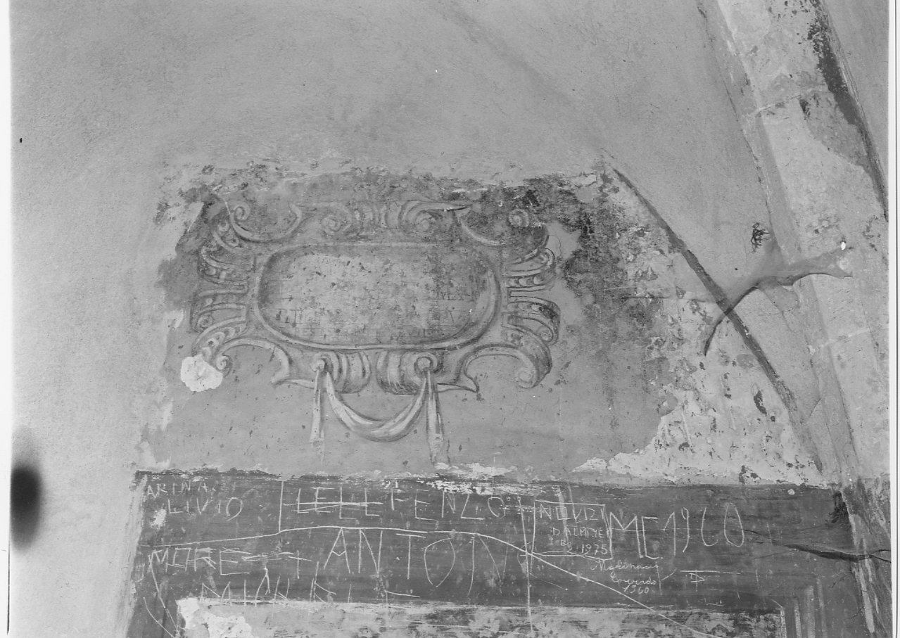 cartiglio con iscrizione (dipinto, opera isolata) - ambito Italia centrale (sec. XVII)