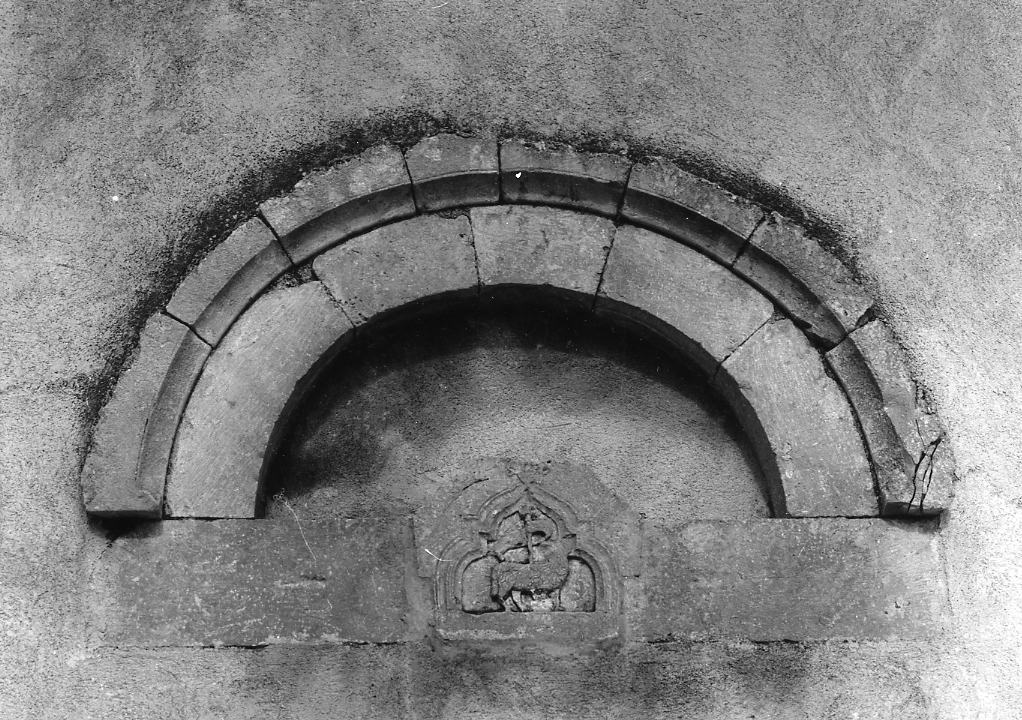 simbolo eucaristico (lunetta, opera isolata) - bottega Italia centrale (sec. XV)