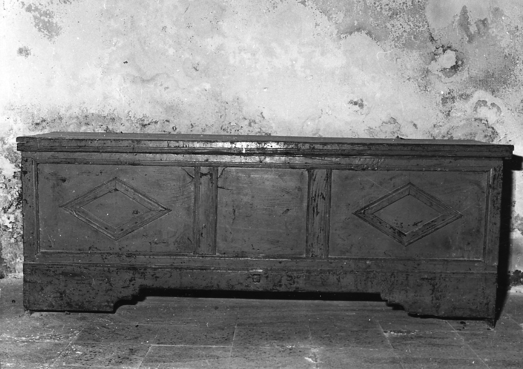 cassapanca, opera isolata - bottega Italia centrale (sec. XIX)