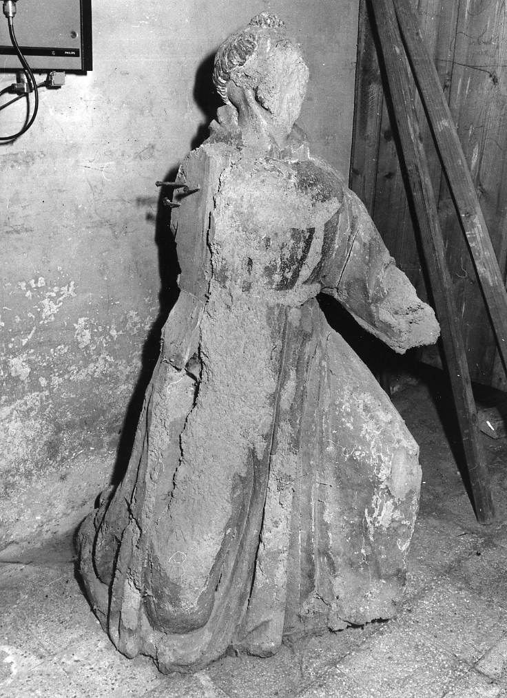 Santo francescano (scultura, opera isolata) - bottega Italia centrale (sec. XVIII)