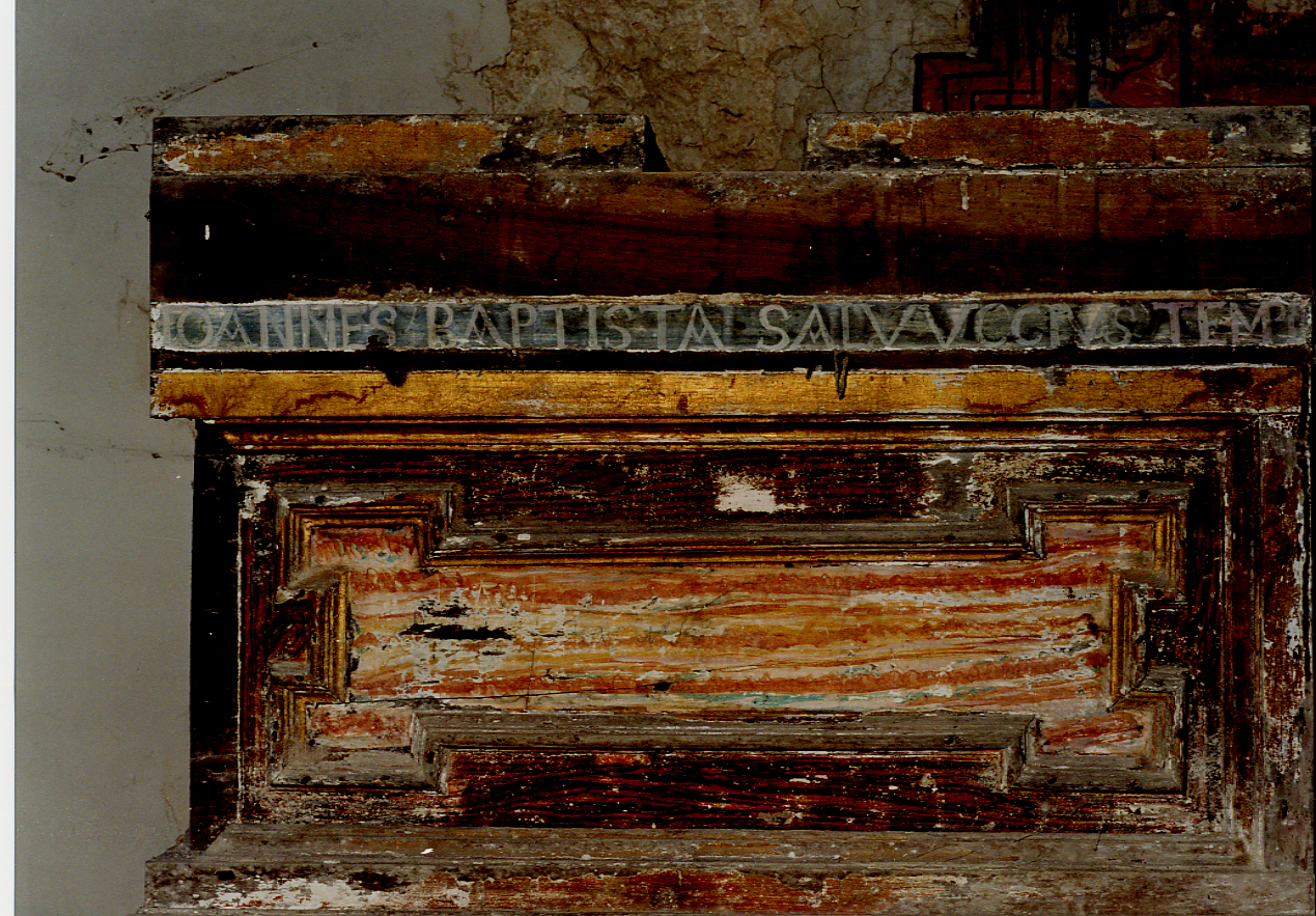 altare maggiore, opera isolata di Maestri Caldarelli (attribuito) (sec. XVII)