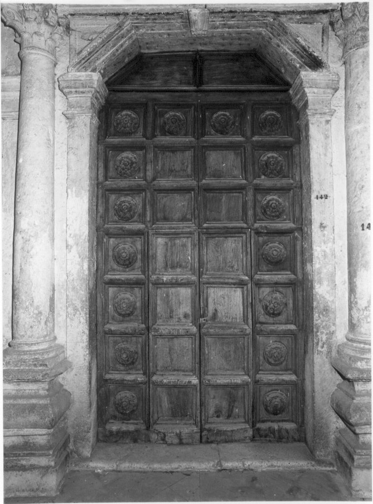 porta - a due battenti, opera isolata - bottega Italia centrale (sec. XVI)