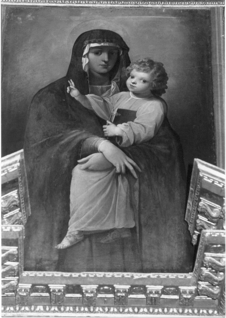 Madonna con Bambino, Madonna con Bambino (dipinto, opera isolata) - ambito Italia centrale (sec. XVII)