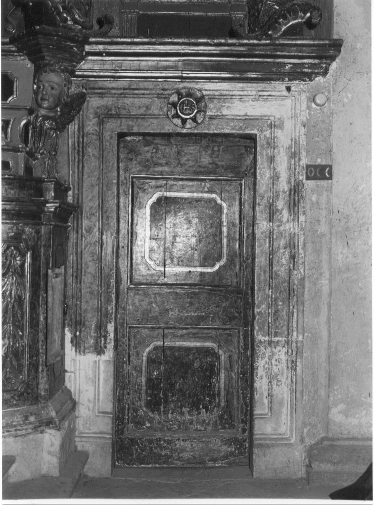 mostra di porta, opera isolata - bottega Italia centrale (secc. XVIII/ XIX)