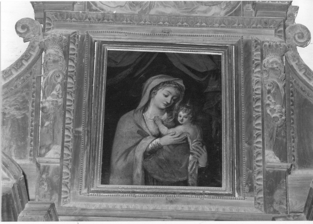 Madonna con Bambino, Madonna con Bambino (dipinto, opera isolata) - ambito Italia centrale (sec. XVII)