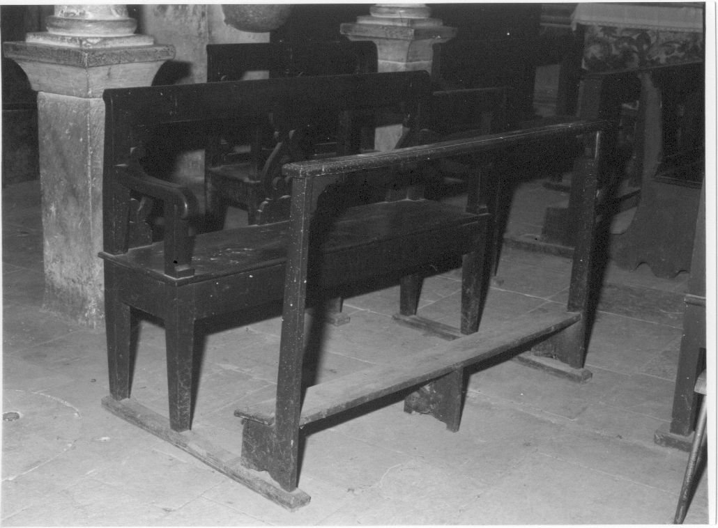 panca, opera isolata - bottega Italia centrale (sec. XIX)