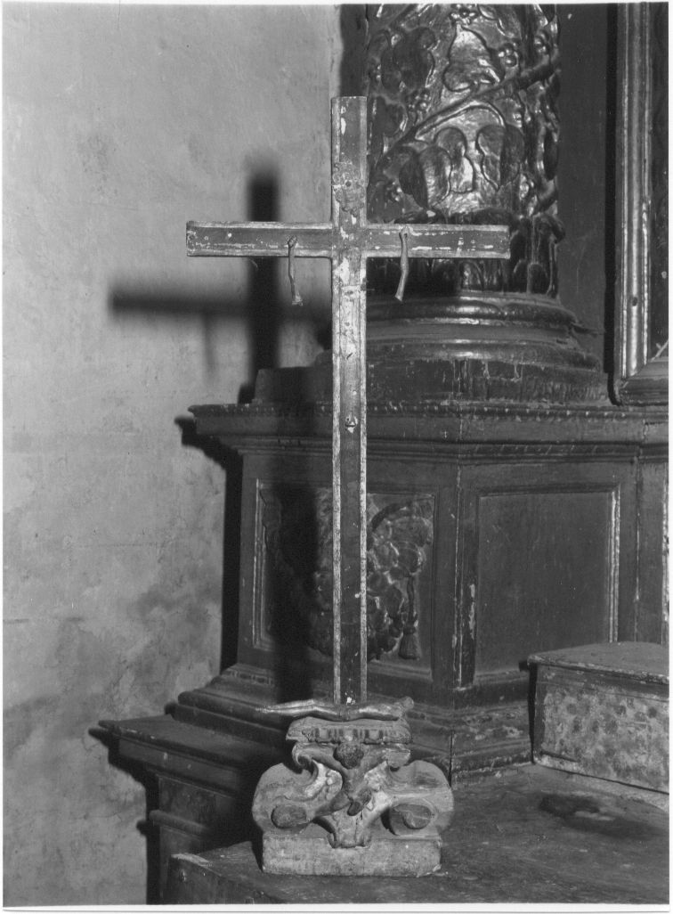 croce d'altare, opera isolata - bottega Italia centrale (sec. XIX)