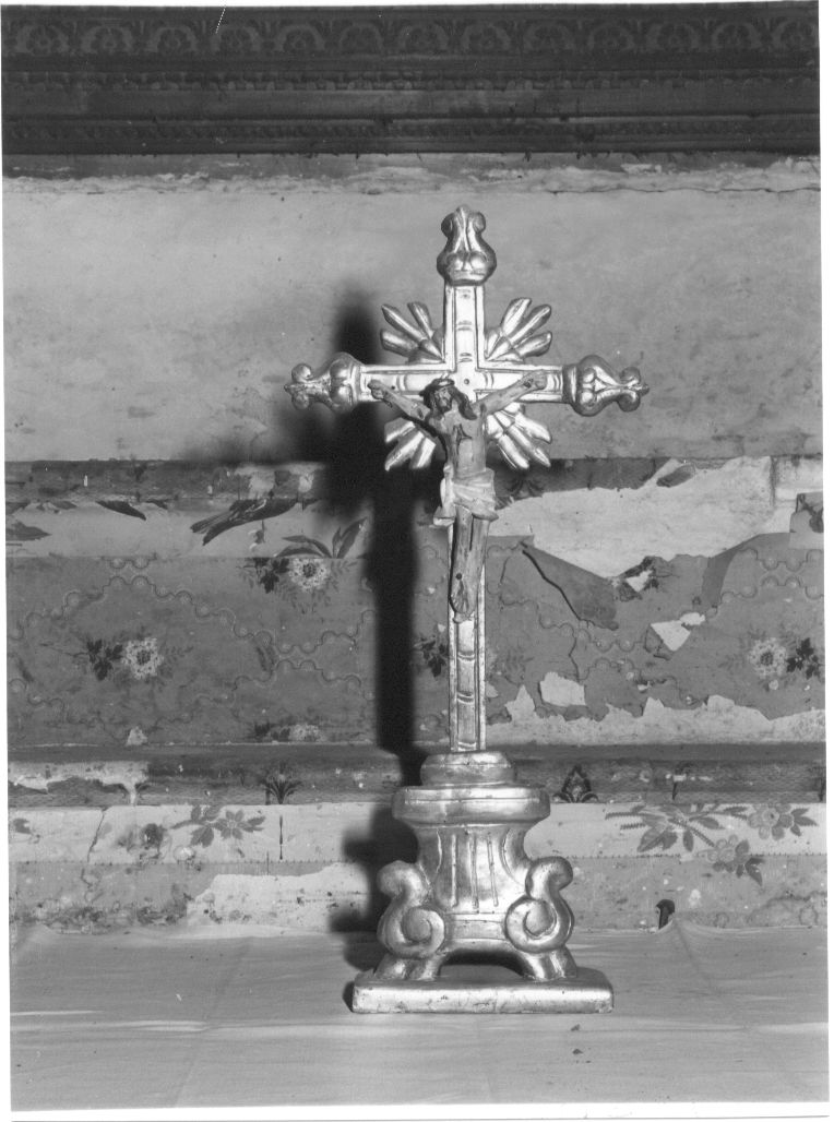 croce d'altare, opera isolata - bottega Italia centrale (sec. XIX)