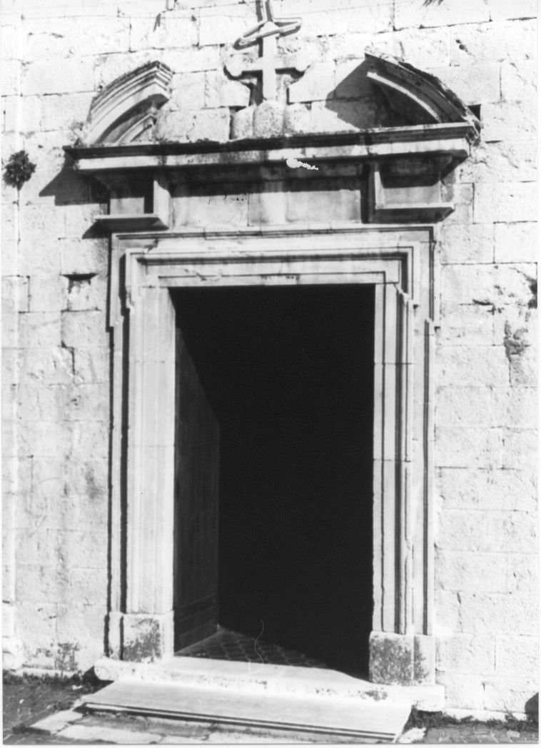 mostra di portale, opera isolata - bottega Italia centrale (inizio sec. XVIII)