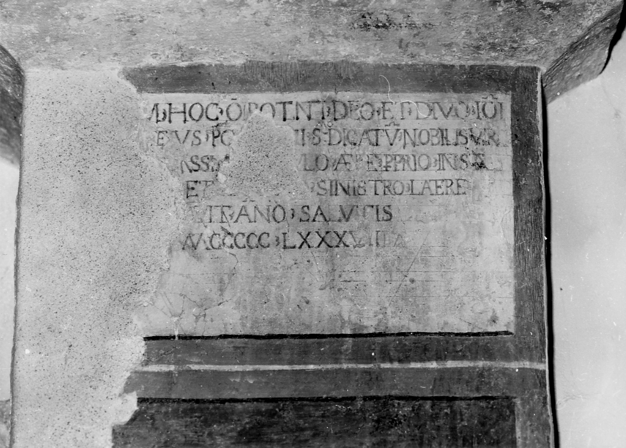 iscrizione (dipinto, opera isolata) - bottega Italia centrale (sec. XVI)