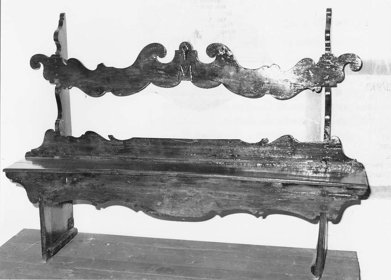 banco da chiesa, opera isolata - bottega Italia centrale (sec. XVIII)