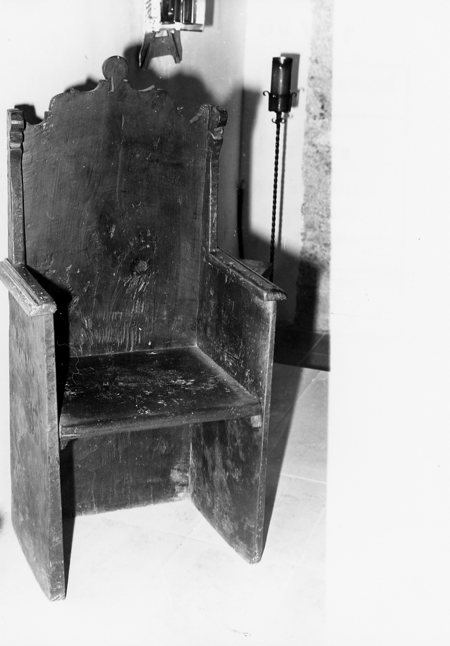 seggio, opera isolata - bottega Italia centrale (sec. XIX)