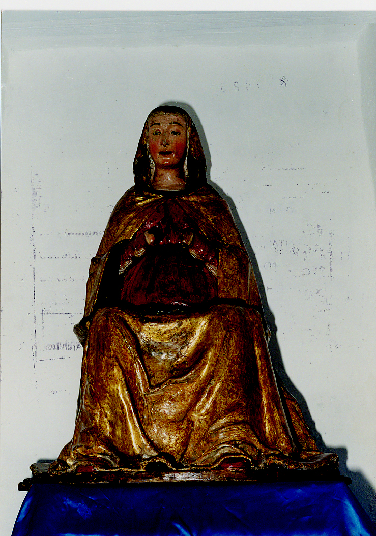 Madonna delle Grazie, Madonna in trono (scultura) di Silvestro di Giacomo detto Silvestro dell'Aquila (maniera) (sec. XV)