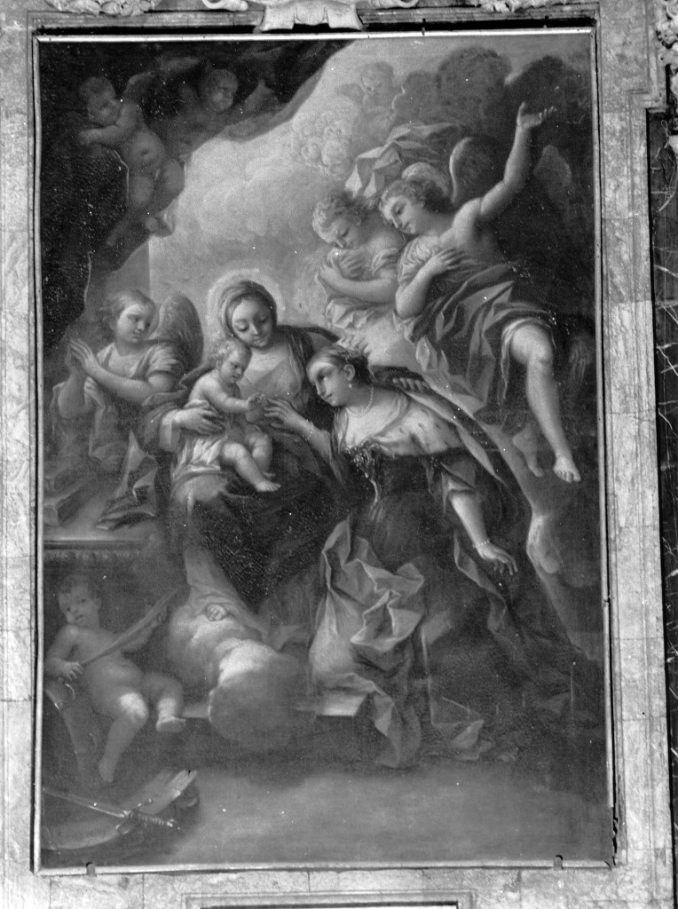 matrimonio mistico di Santa Caterina d'Alessandria (dipinto) di Cenatiempo Gerolamo (prima metà sec. XVIII)