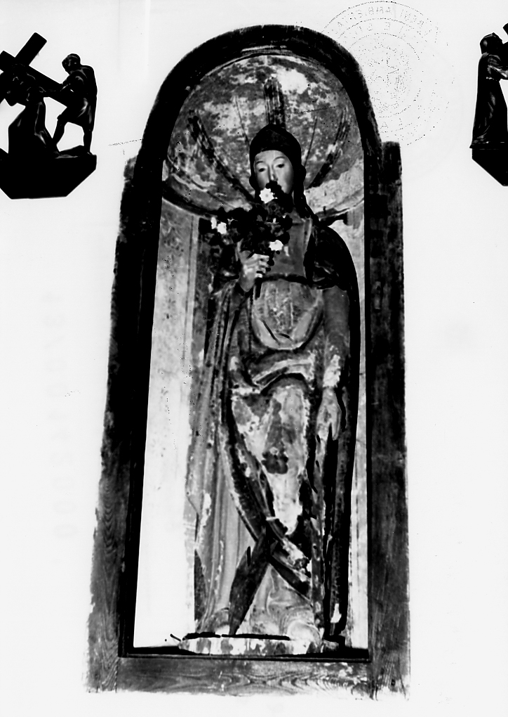 SANTA CATERINA D'ALESSANDRIA (statua) - ambito Italia centrale (fine/inizio secc. XV/ XVI)