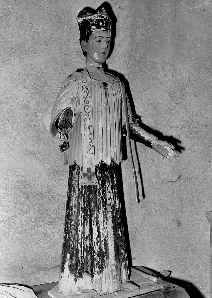 SANTO (statua) - ambito Italia centrale (sec. XVIII)