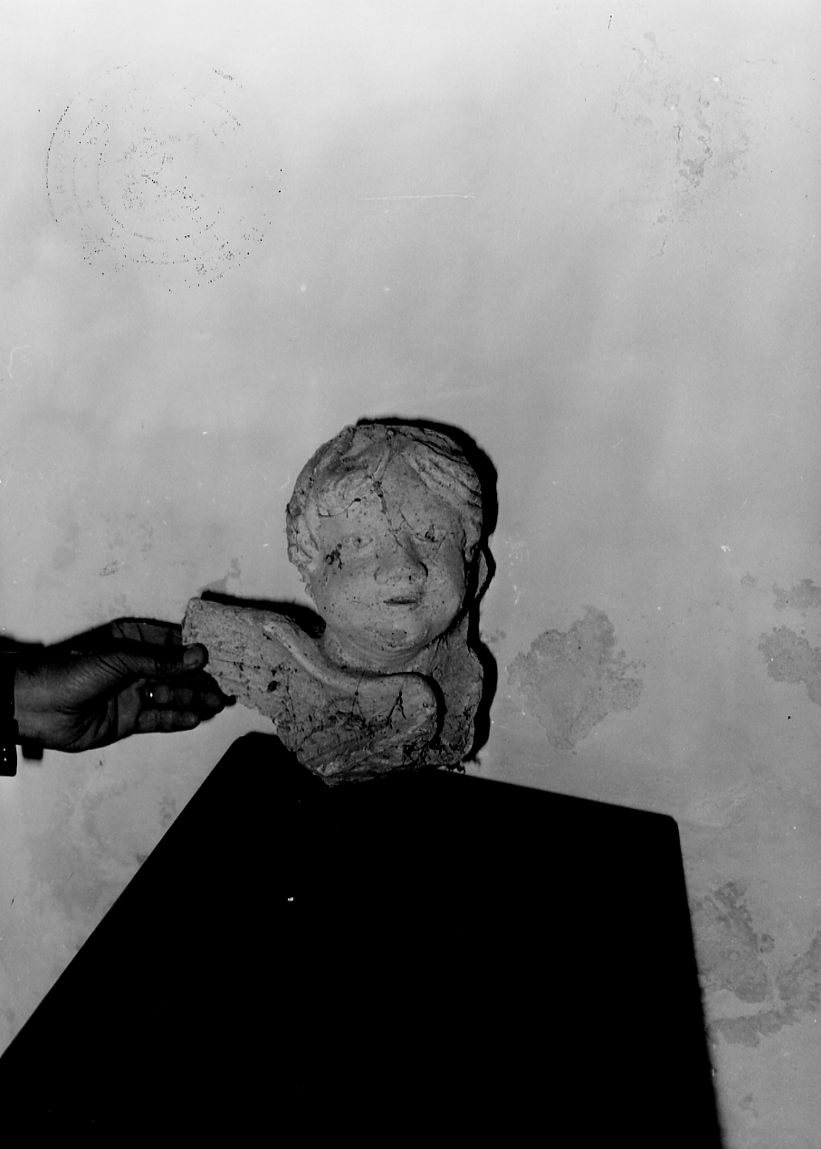 TESTA ALATA (scultura) - ambito Italia centrale (sec. XVIII)