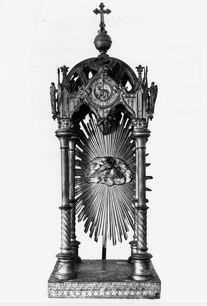 tronetto per esposizione eucaristica - ambito Italia centrale (sec. XX)