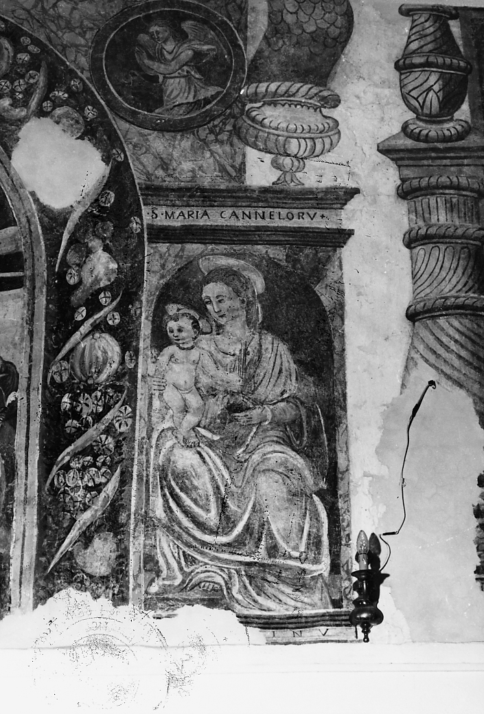 SANTA MARIA CANNELORO, MADONNA CON BAMBINO (dipinto, opera isolata) - ambito Italia centrale (ultimo quarto sec. XVI)