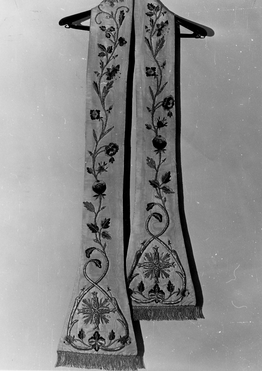 stola, coppia - ambito Italia centrale (fine/inizio secc. XVIII/ XIX)