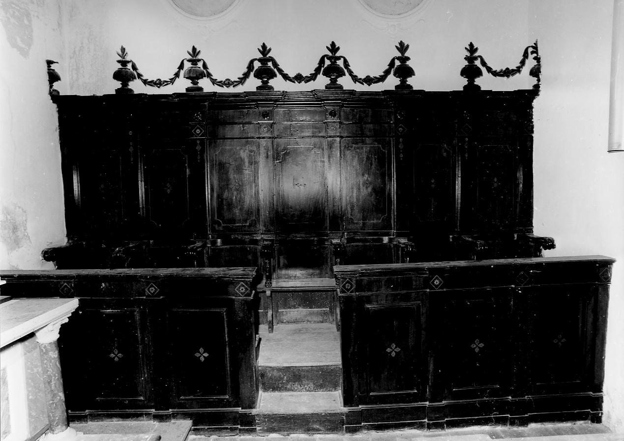 stalli del coro - ambito Italia centrale (sec. XVIII)