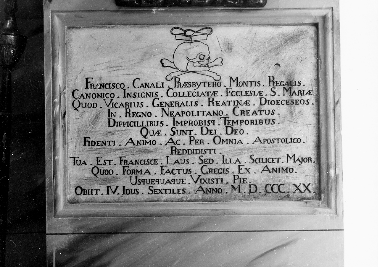 lapide commemorativa - ambito Italia centrale (sec. XIX)