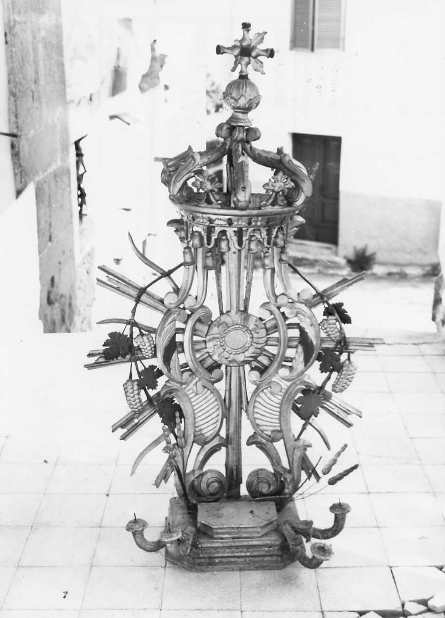 tronetto per esposizione eucaristica - ambito Italia centrale (sec. XVIII)