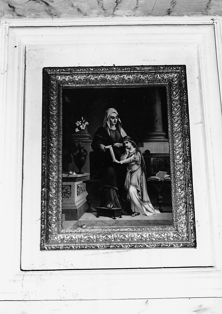 EDUCAZIONE DI MARIA VERGINE, EDUCAZIONE DI MARIA VERGINE (dipinto, opera isolata) - ambito Italia centrale (sec. XIX)