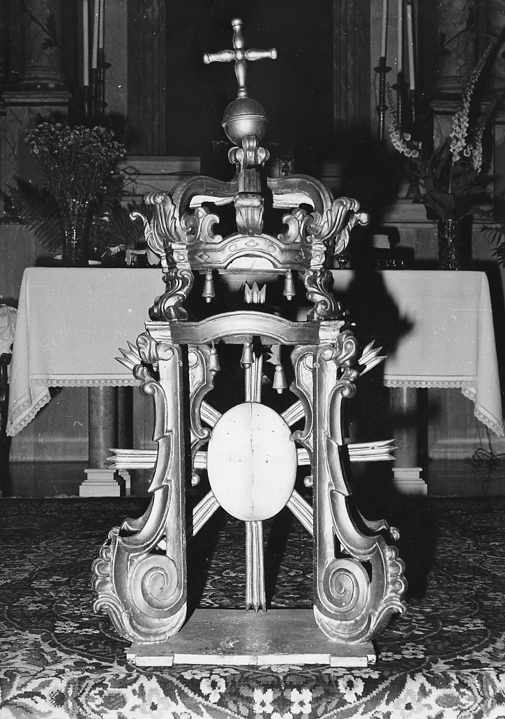 tronetto per esposizione eucaristica - ambito Italia centrale (sec. XVIII)