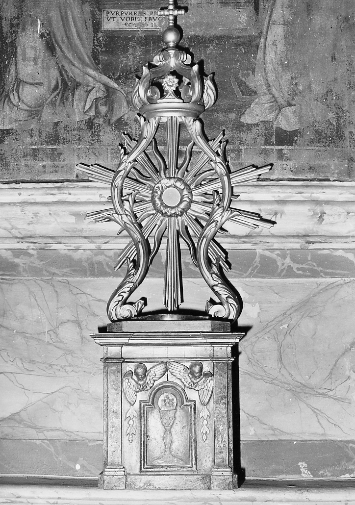 tronetto per esposizione eucaristica - ambito Italia centrale (sec. XIX)