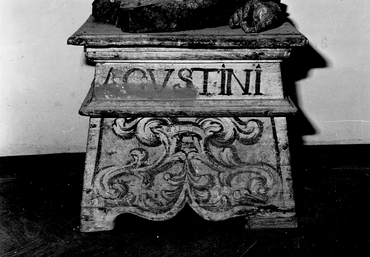 IMMACOLATA CONCEZIONE (piedistallo di statua) - ambito Italia centrale (sec. XVII)