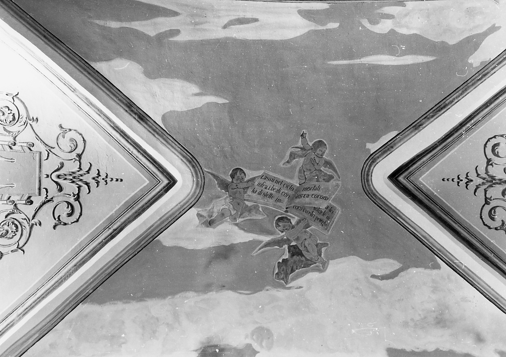 ANGIOLETTI REGGICARTIGLIO (dipinto, opera isolata) - ambito Italia centrale (inizio sec. XX)