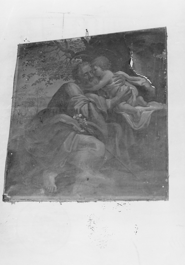 SAN GIUSEPPE E GESU' BAMBINO (dipinto) - ambito Italia centrale (prima metà sec. XVIII)