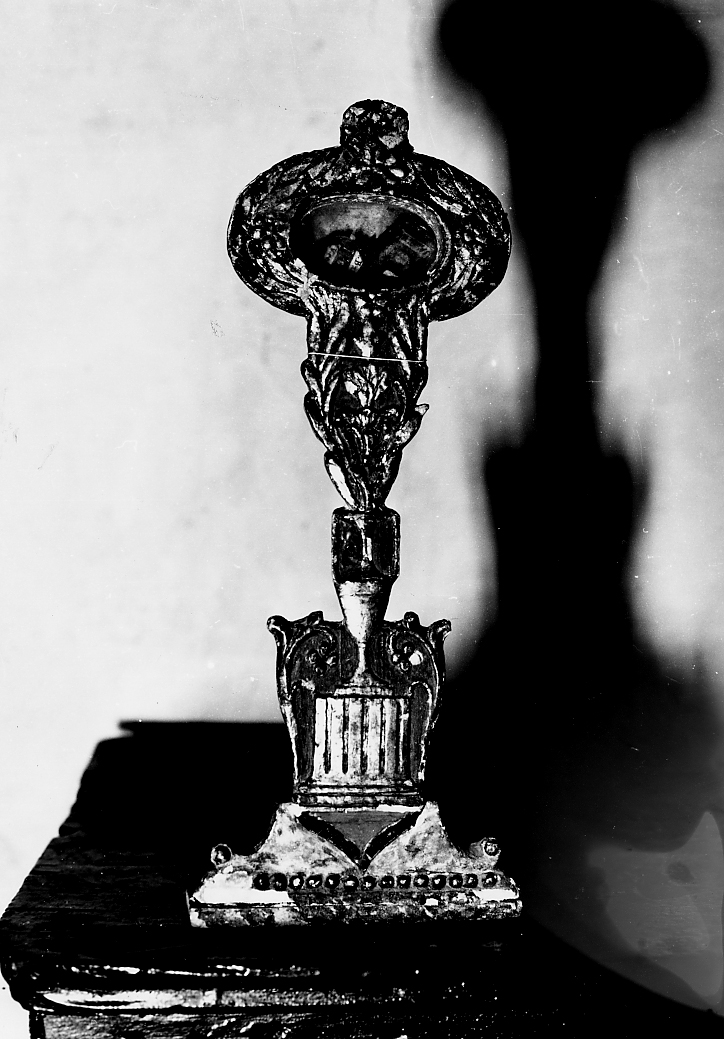 reliquiario - a ostensorio - ambito Italia centrale (sec. XVIII)