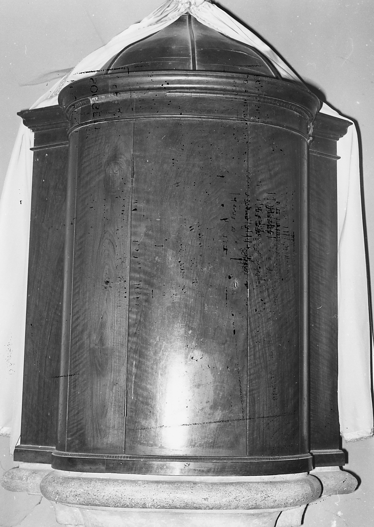 coperchio del fonte battesimale - ambito Italia centrale (sec. XIX)