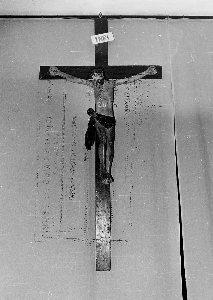 CRISTO CROCIFISSO (scultura) - ambito Italia centrale (sec. XIX)