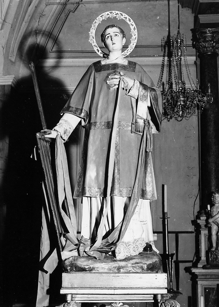 SAN LORENZO (statua, opera isolata) di Guacci Luigi (inizio sec. XX)