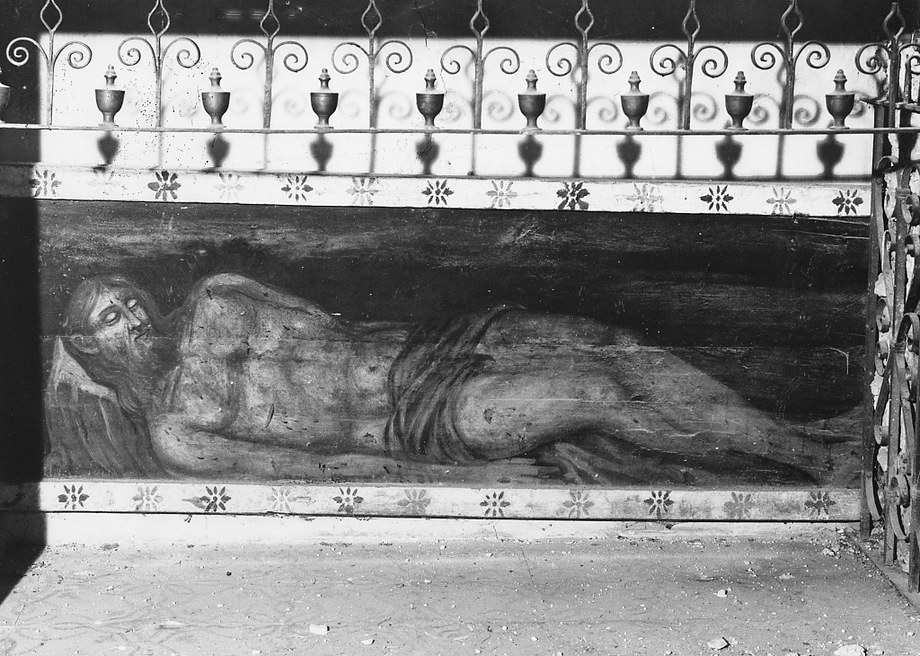 CRISTO MORTO (dipinto, opera isolata) - ambito Italia centrale (primo quarto sec. XX)