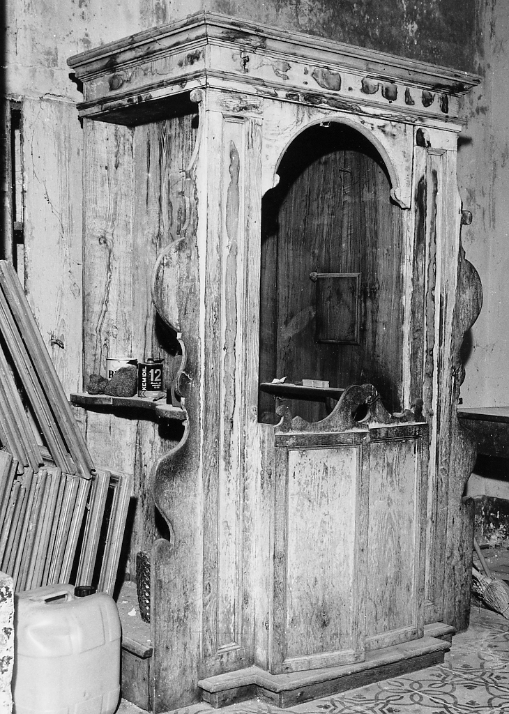 confessionale, opera isolata - ambito Italia centrale (sec. XIX)