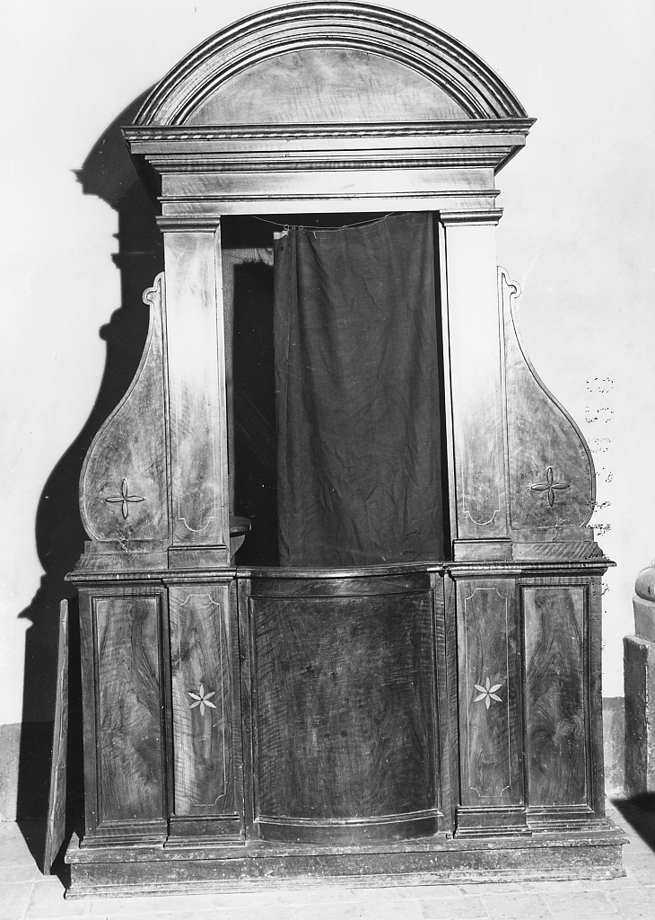 confessionale, opera isolata - ambito Italia centrale (inizio sec. XX)