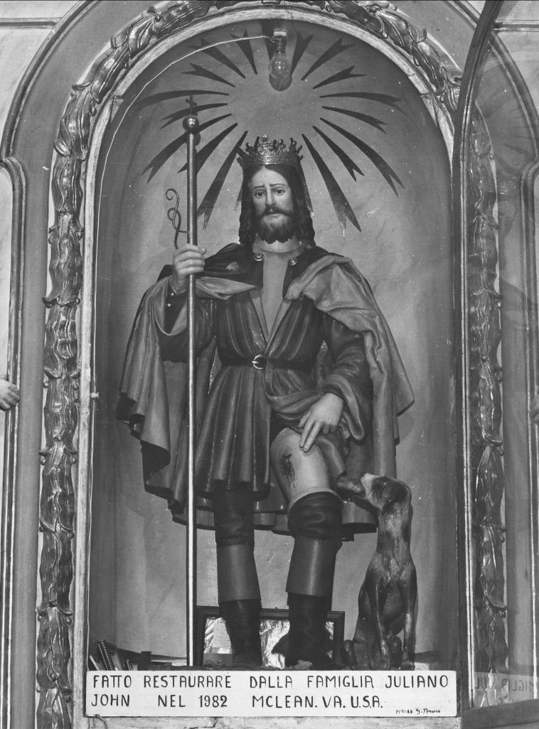 San Rocco (statua) - ambito Italia centrale (sec. XIX)