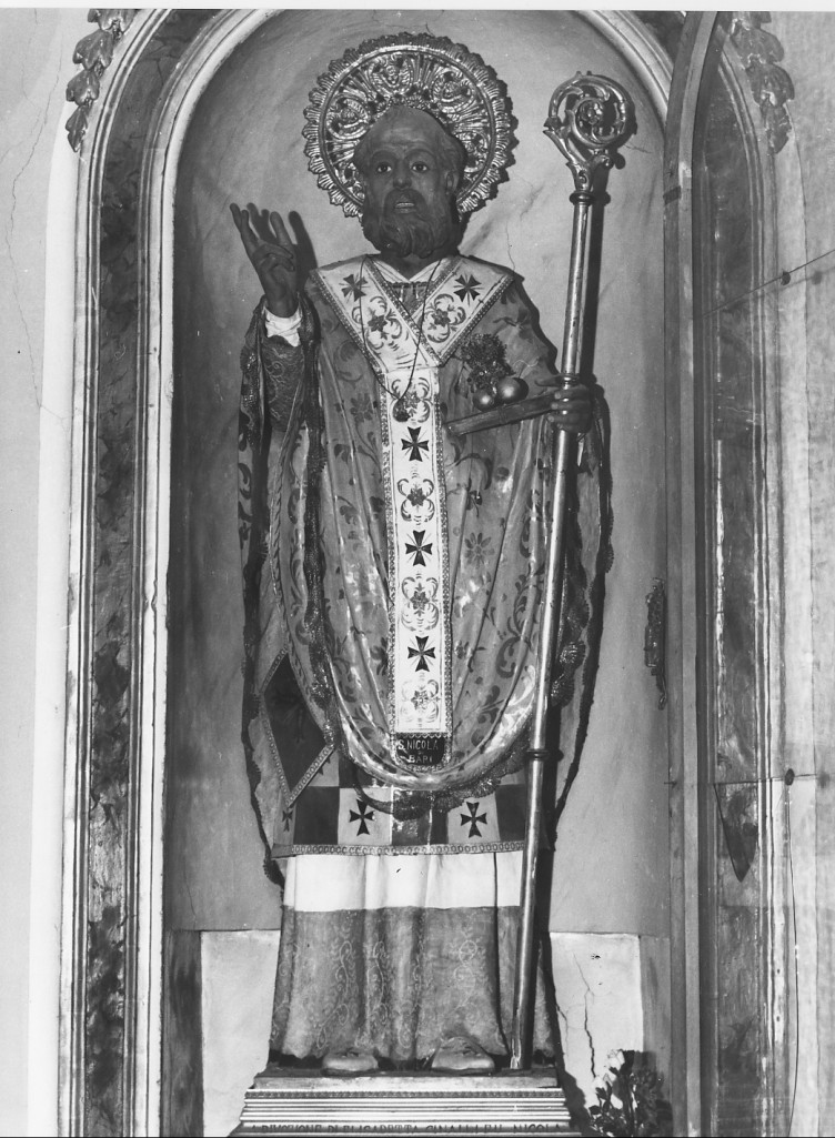 San Nicola di Bari (statua) - ambito Italia centrale (sec. XIX)